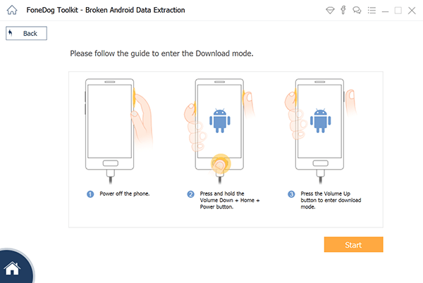 Samsung OEM ロック解除を実行する前にダウンロード モードに入る