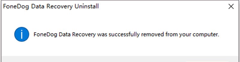 FoneDog Data Recoveryを正常にアンインストールします