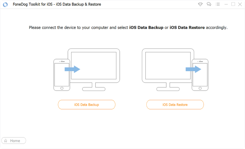 iOSデータバックアップを選択