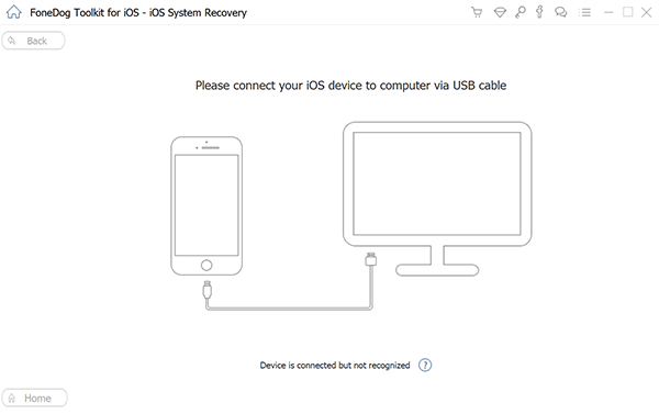 iOSデバイスをコンピュータに接続する