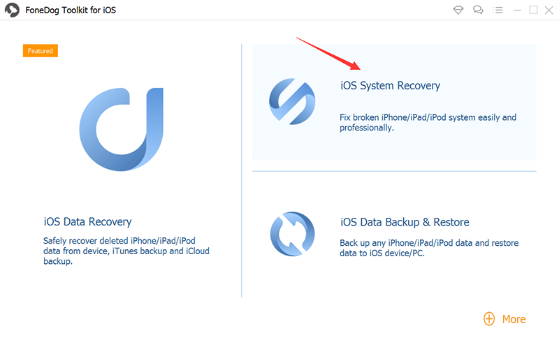 iOSシステム復元を選択