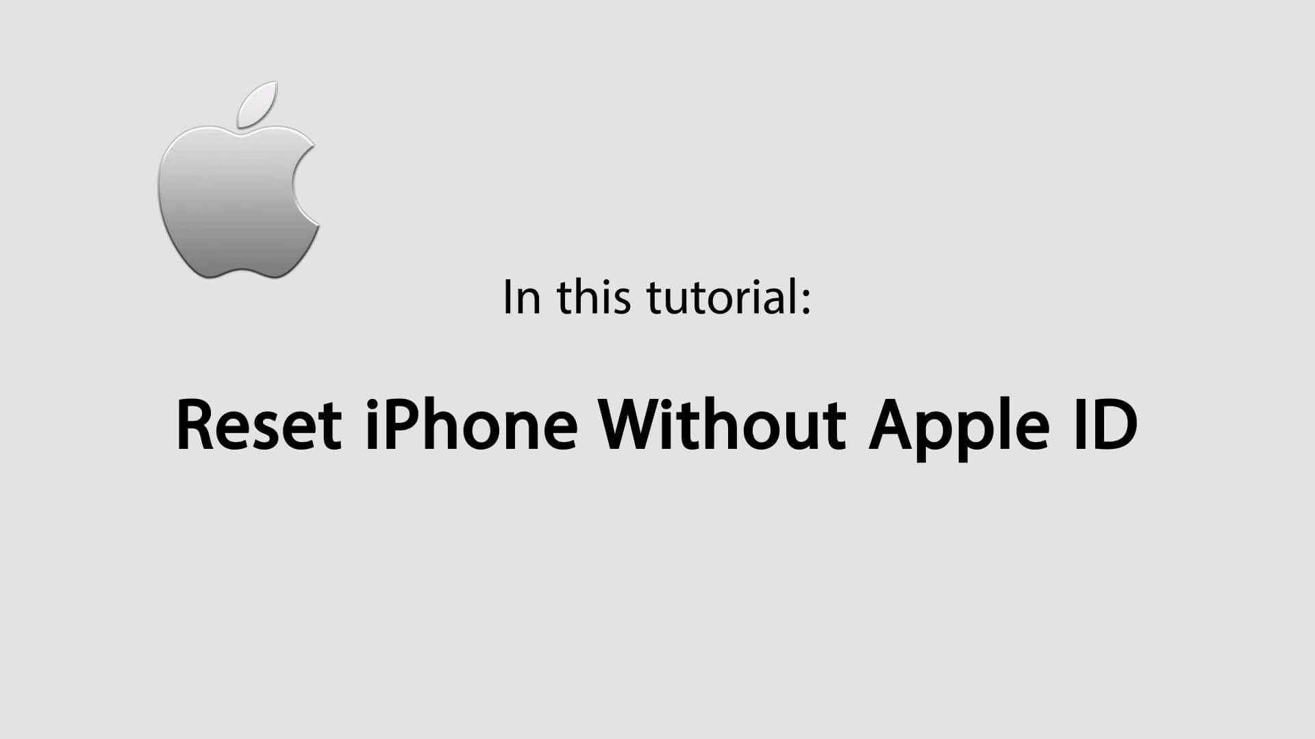 リセット -  iphone-without-apple-id