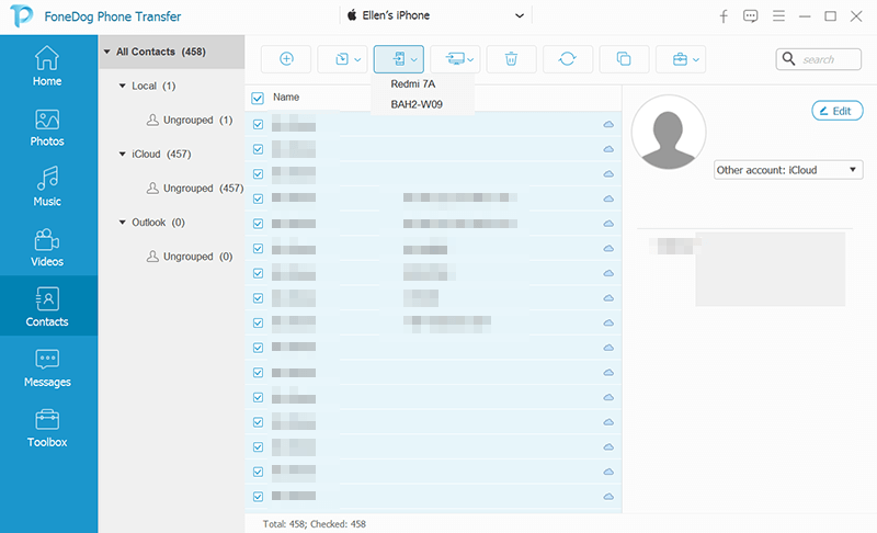 スマートフォン転送でiPhoneから連絡先をエクスポートする方法