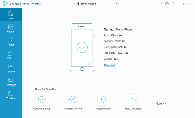 FoneDog電話転送アプリケーションを起動します