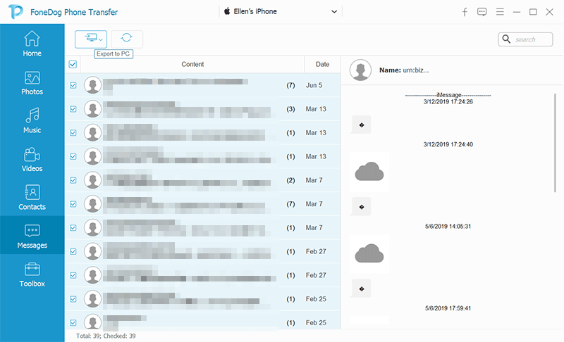 転送ソフトウェアを使用して iPhone の連絡先を CSV にエクスポートする