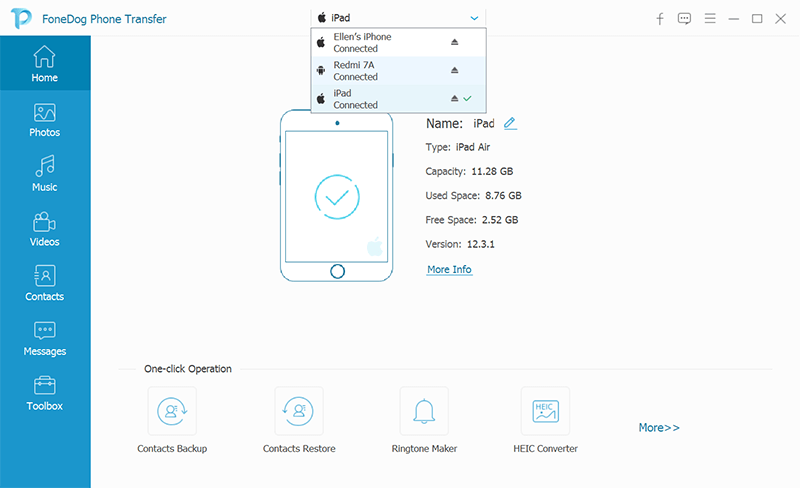 iPadをPCに接続する