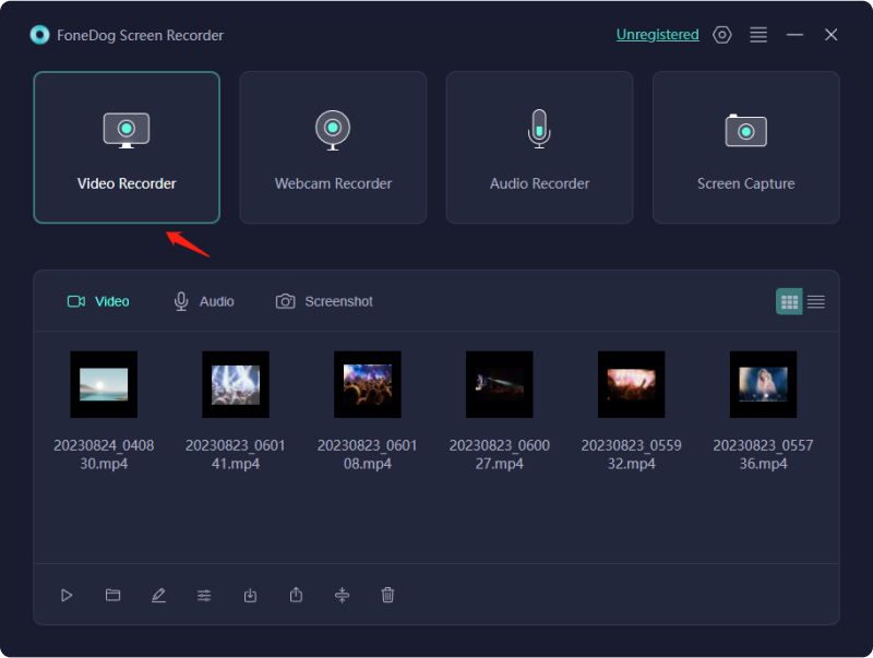 OBS 画面録画の最良の代替品 – FoneDog Screen Recorder: モードの選択