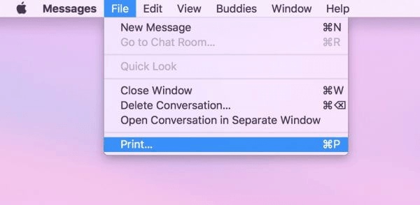 Macからテキスト会話を保存する方法
