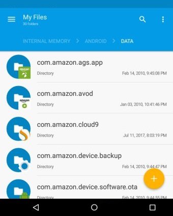 AmazonMusicを見つけるために隠しファイルを表示する