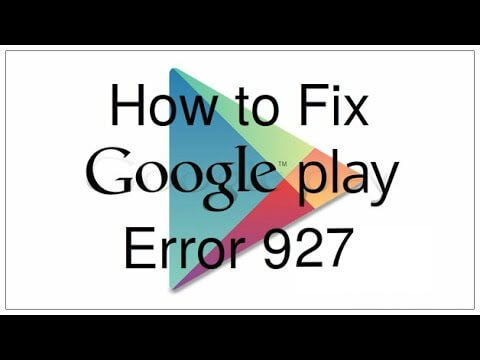 Google Playのエラーを解決する方法に関するガイド927
