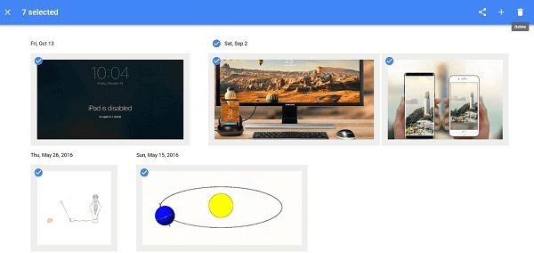 Googleフォトからすべての写真を削除する