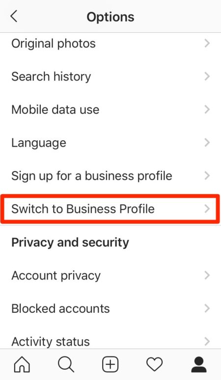 ビジネスプロフィールのInstagram投稿のスケジュールを設定する