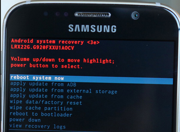クリアキャッシュSamsung Galaxy S6回復モード