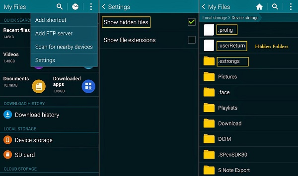 アプリファイルマネージャーアプリなしでAndroidで写真を非表示にする