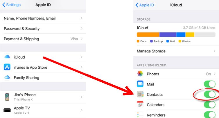 iPhoneの連絡先をiCloud.comからコンピューターに転送する