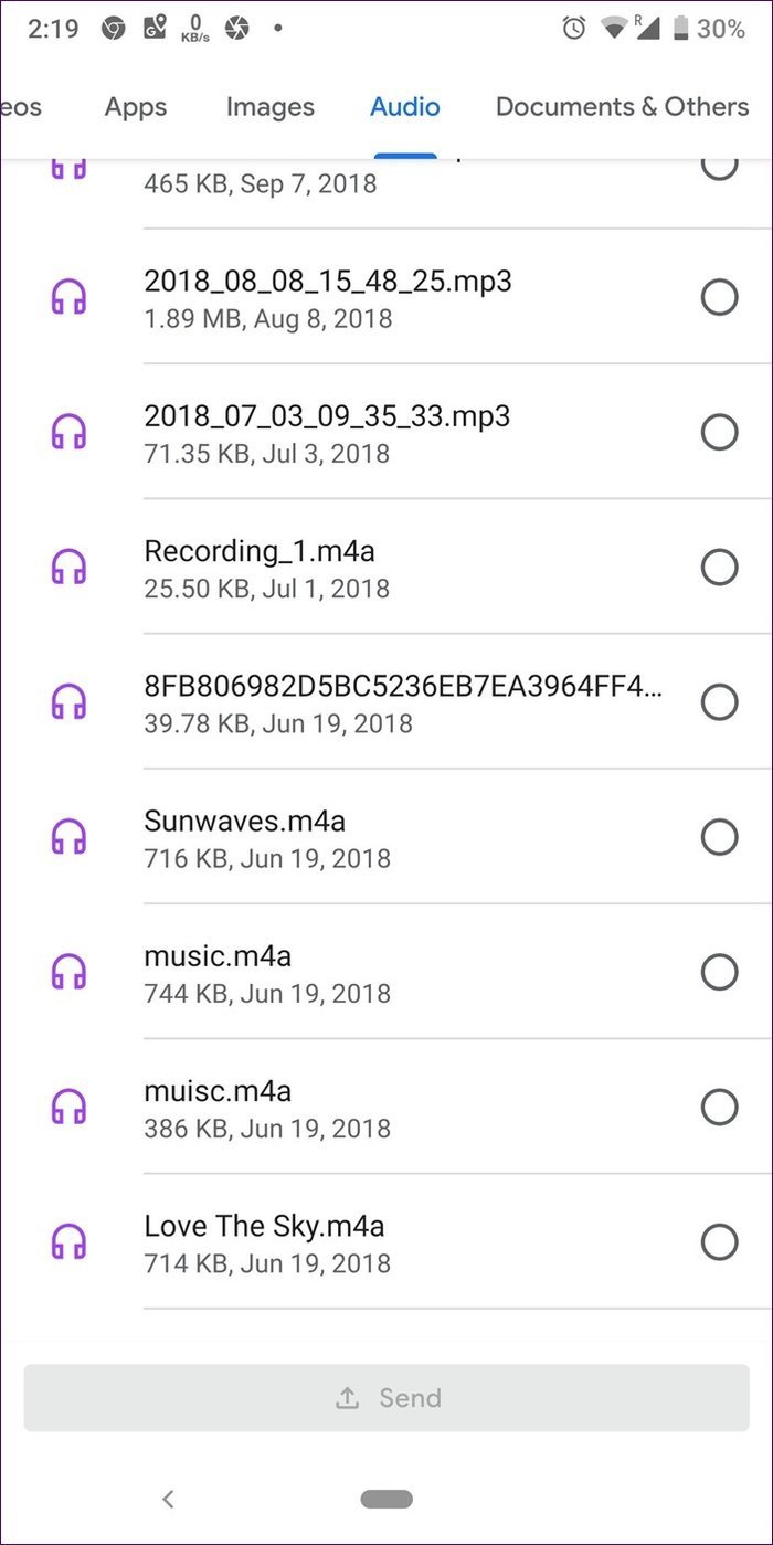 Bluetoothを使用してAndroidからAndroidにファイルを転送する