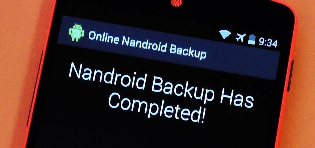 AndroidデバイスをPCにバックアップするNandroid Backup Completion