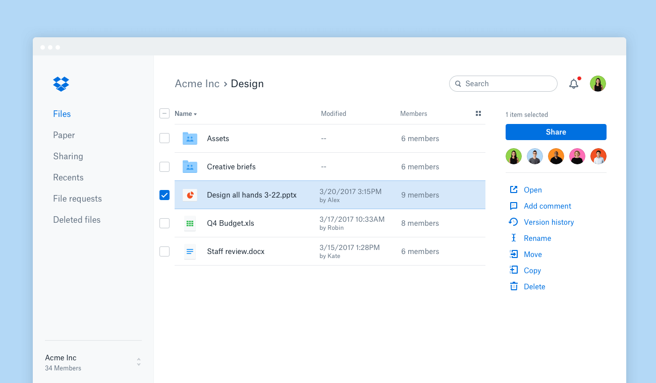 dropbox-service