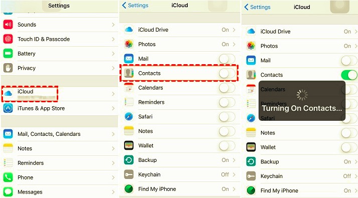 iCloudを使用してiPhoneからMacに連絡先を同期する