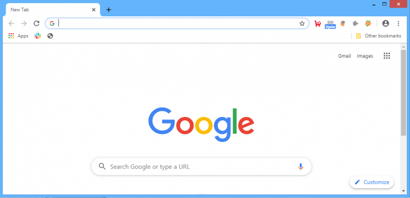 GoogleChromeブラウザメニューを開きます