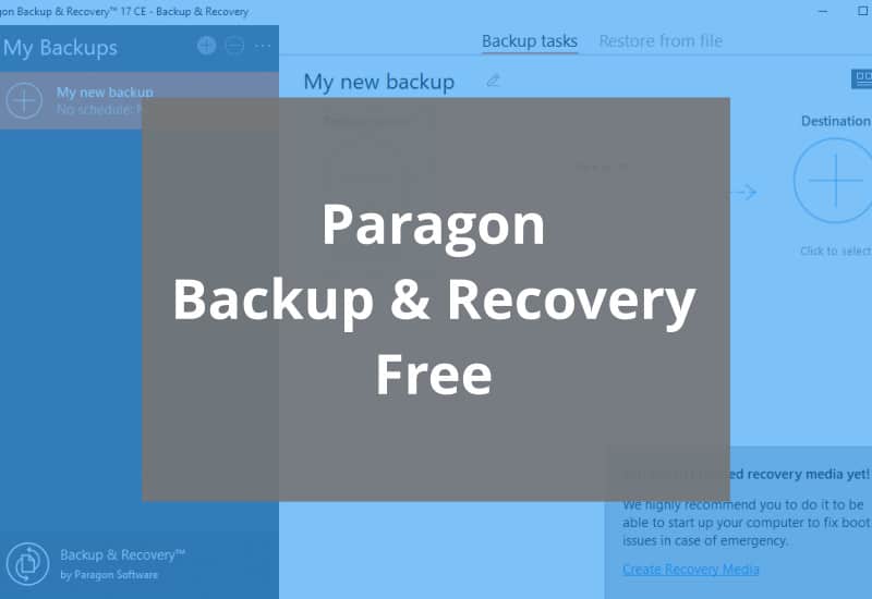 最高のビデオ復元ソフトウェア-Paragon Backup and Recovery