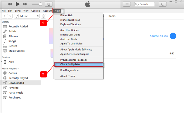 iTunesを更新して、デバイスへの追加が機能しない問題を修正する