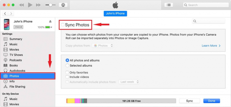 iTunes経由でiPhone GIFをMacに転送