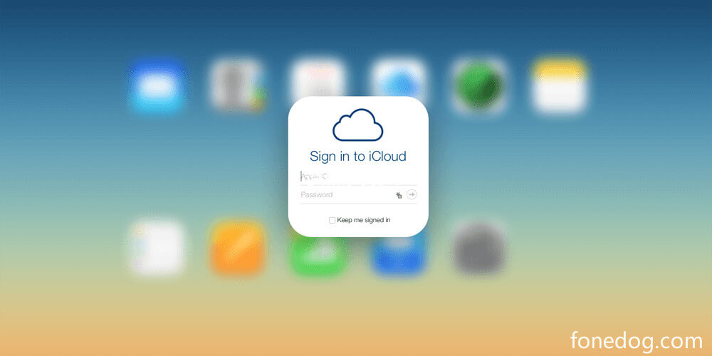 Apple iCloudにサインインする