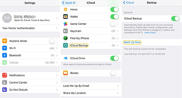 iCloud 経由で iPhone を Pixel に転送する