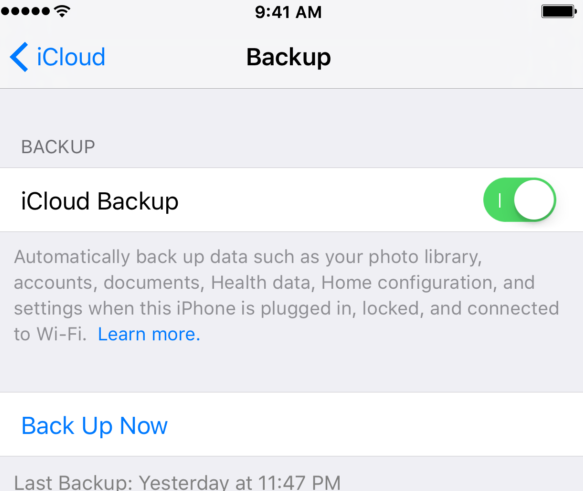 iCloudバックアップを使用してiPhoneにWhatsAppメディアファイルを保存する