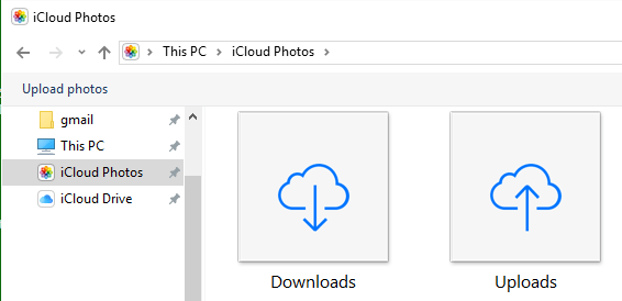 iCloudアプリからiCloudからPCに写真を転送する