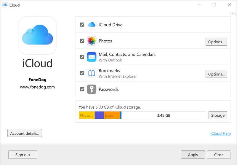 購入したiCloudストレージが表示されたかどうかを確認する