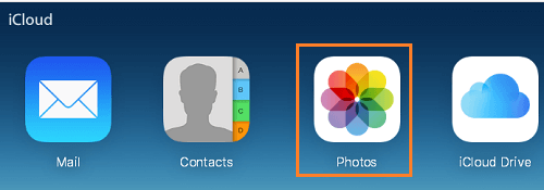 iCloudアプリからiCloud写真のすべてを選択
