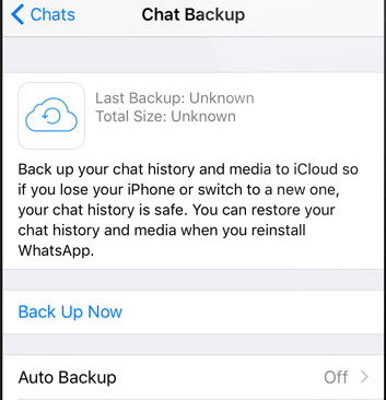 バックアップ復元WhatsAppメッセージ
