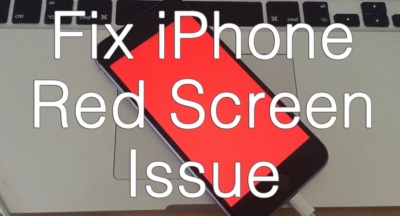 Iphoneの赤いスクリーンの問題を修正