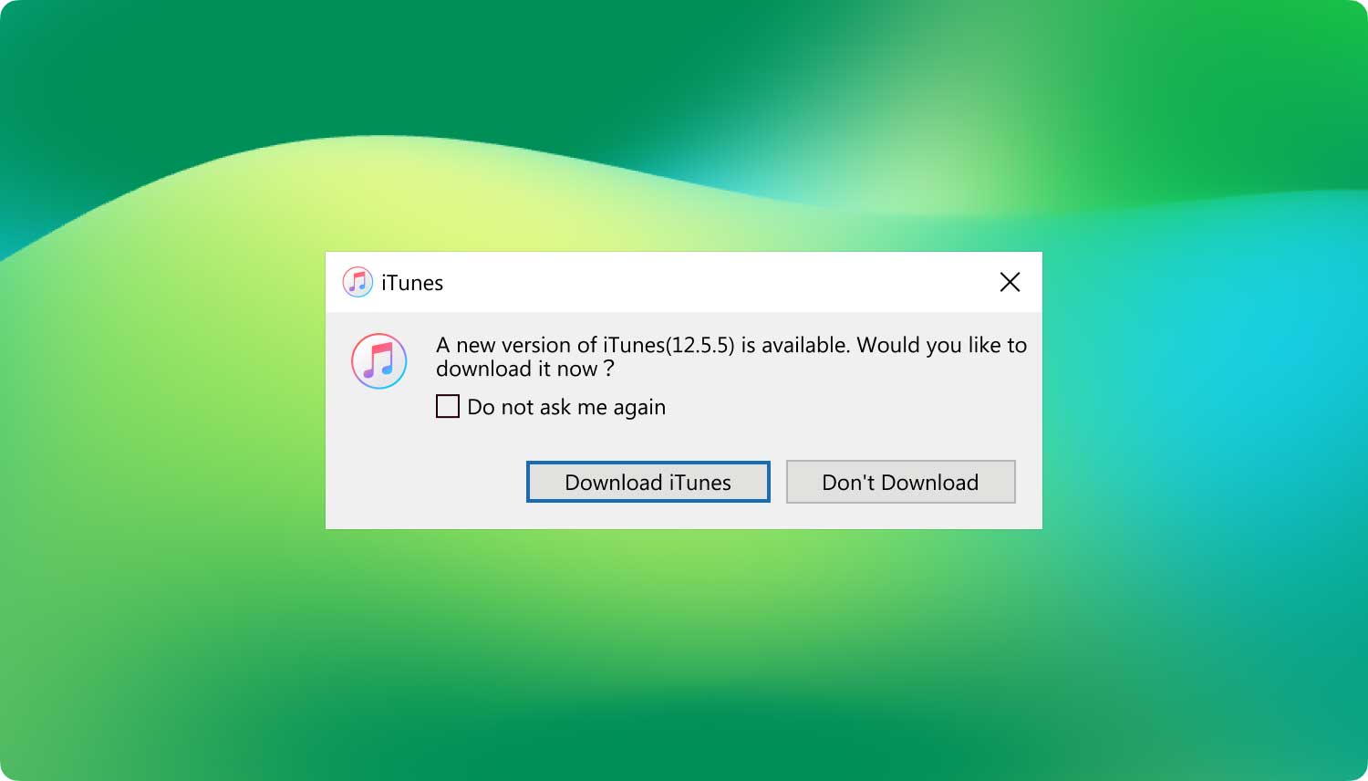 iTunesをアップデート