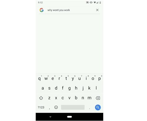 AndroidでGoogle検索が機能しない