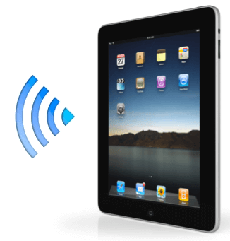 iPadはWi-Fiに接続してiPhoneと同期します