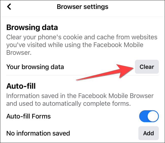 FacebookキャッシュiPhoneをクリアする