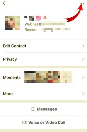 WeChatの連絡先を手動で削除する