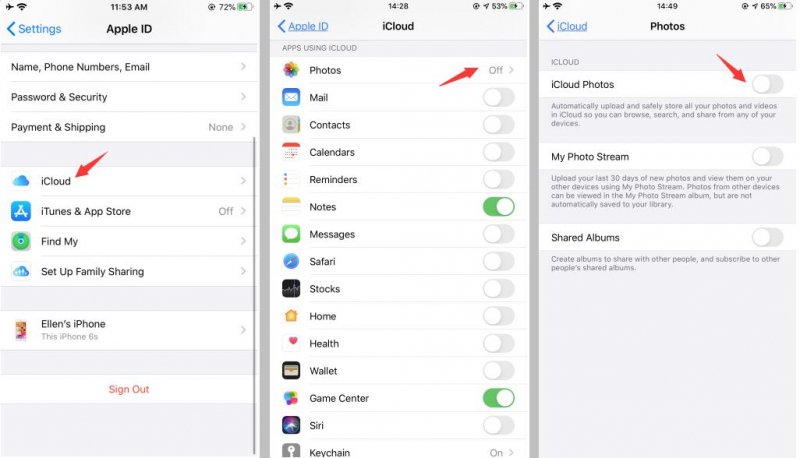 iCloudを使用してiPhoneの写真をラップトップに転送する