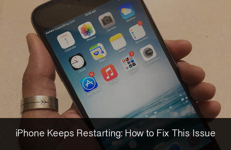 修正Iphoneの再起動を維持する