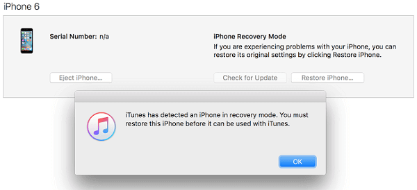 iphone-in-recovery-mode-for-fix-password-forgotを忘れてしまった