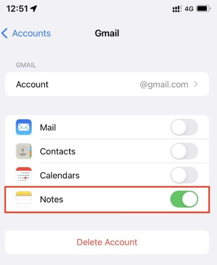 メール設定を使用した iPhone のメモが消えた解決策