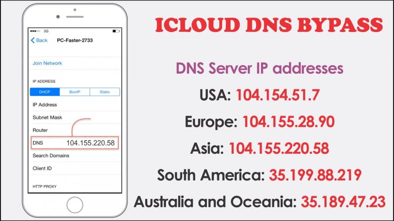 iCloud Bypass DNSでiPhoneのロックを解除する方法