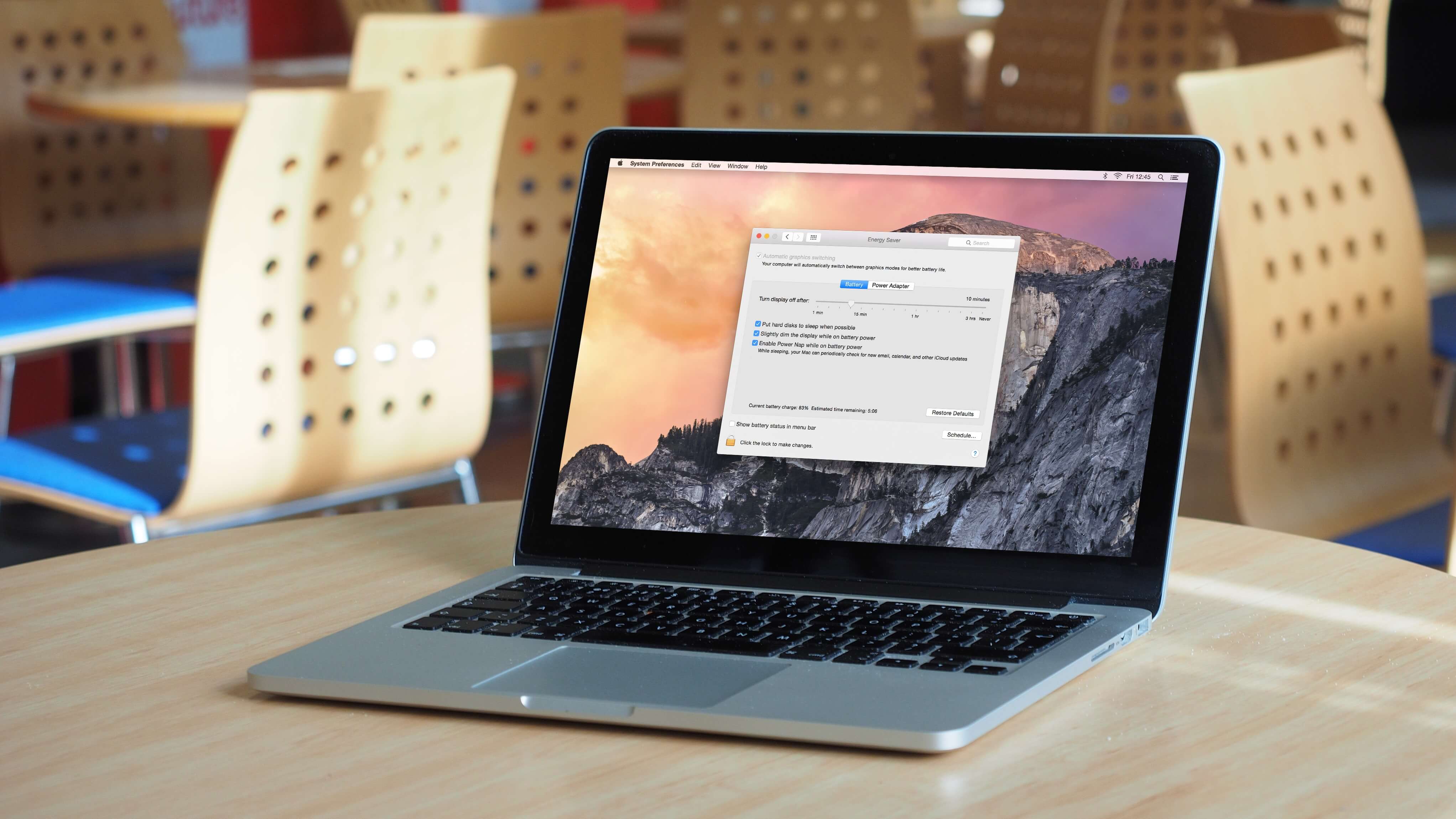 Macでバッテリーを節約する