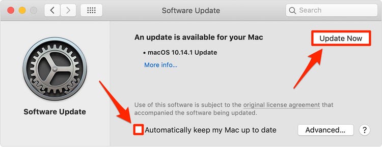 画像キャプチャにすべての写真が表示されない場合は、Macを手動で更新してください