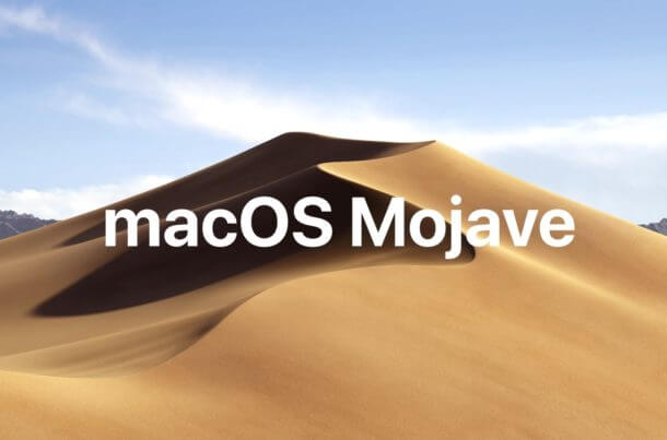 Macosの新機能mojave 10 14