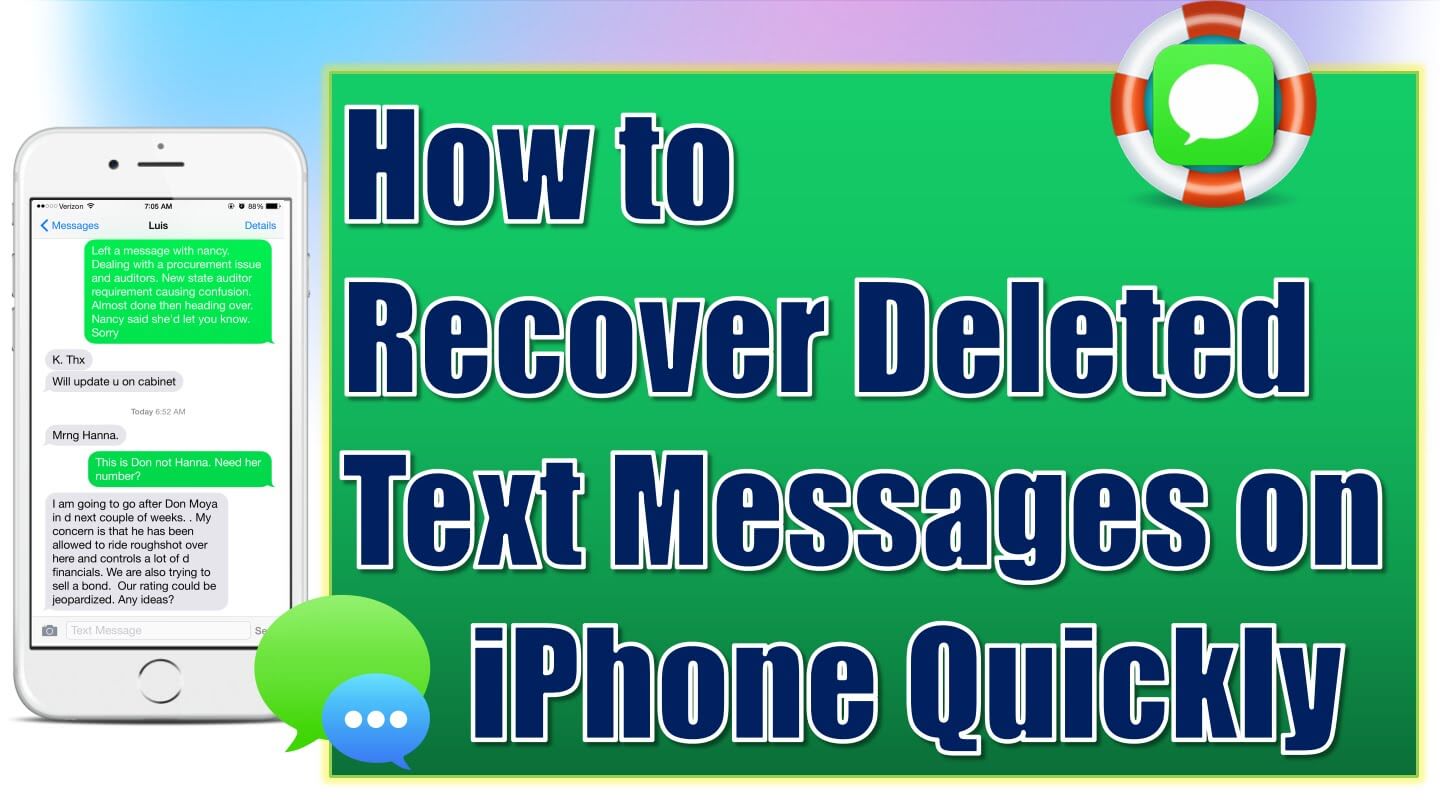 iPhoneで削除されたテキストメッセージを取得する方法