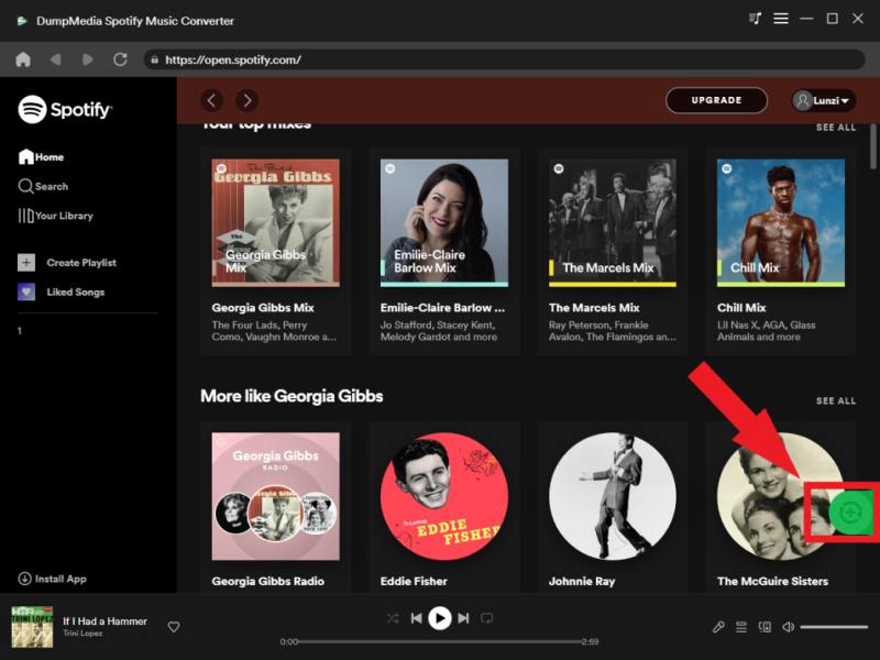 最高の Spotify 音楽変換ツール: DumpMedia Spotify 音楽変換 - ファイルの追加